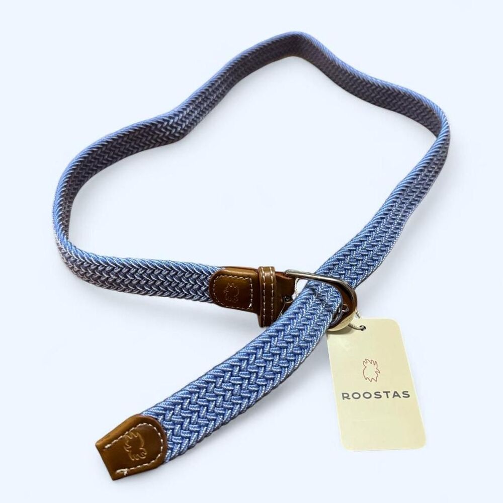 Roostas Kid's Herringbone Woven Stretch Belt Size Medium